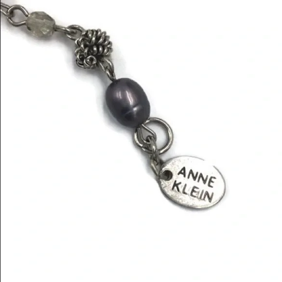 Anne Klein Blue Pearl Silver Tone Bracelet - Picture 5 of 5